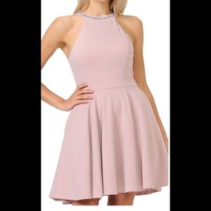 Blush Mauve Light pink Formal Dress